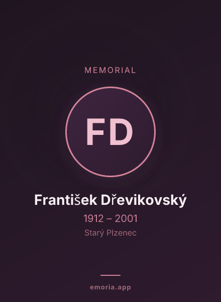 Memorial portrait of František Dřevikovský
