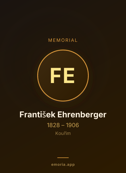 Memorial portrait of František Ehrenberger
