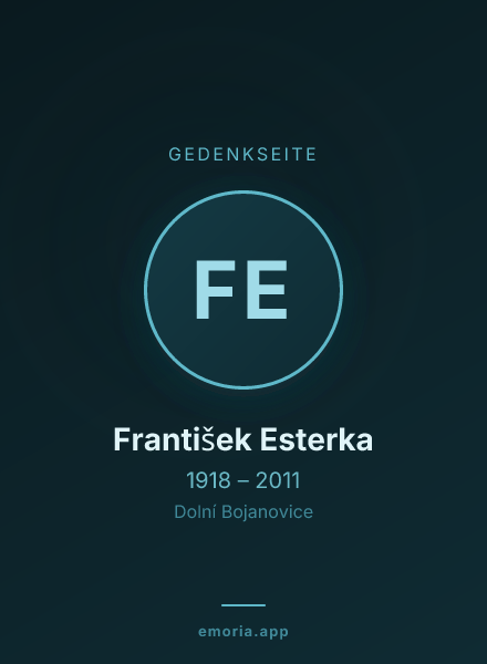 Gedenkportrait von František Esterka