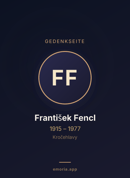 Gedenkportrait von František Fencl