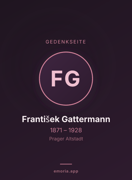Gedenkportrait von František Gattermann