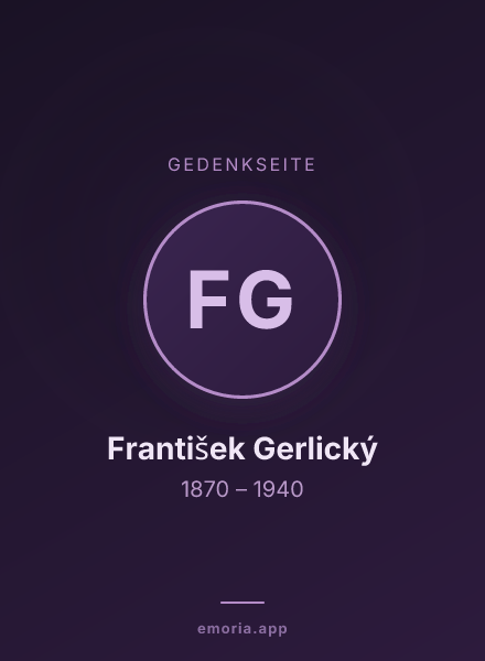 Gedenkportrait von František Gerlický