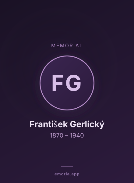 Memorial portrait of František Gerlický