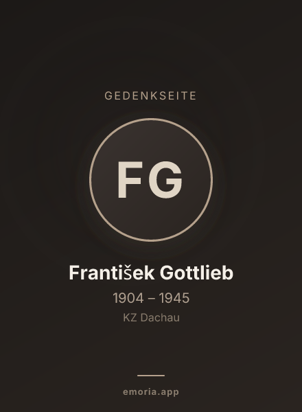 Gedenkportrait von František Gottlieb