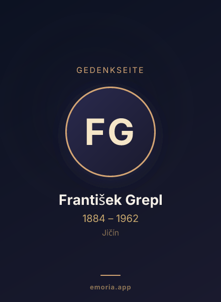 Gedenkportrait von František Grepl