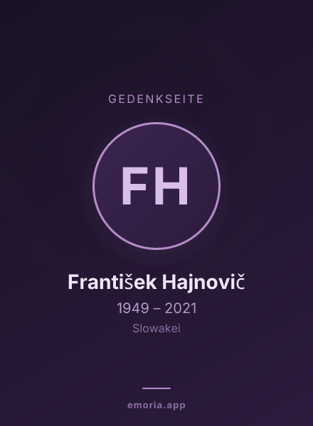Gedenkportrait von František Hajnovič