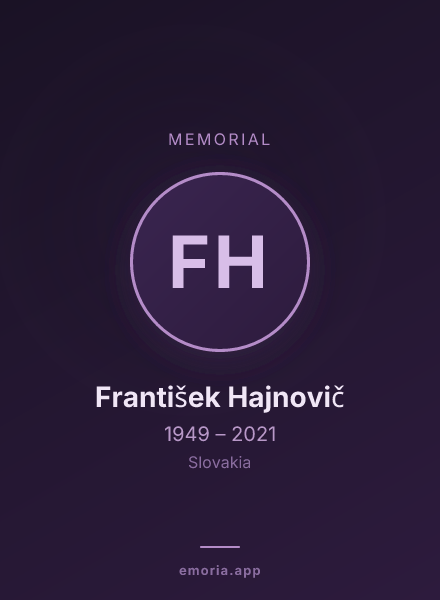 Memorial portrait of František Hajnovič