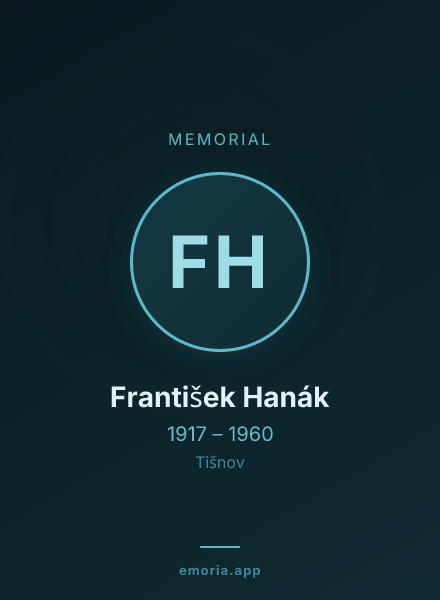 Memorial portrait of František Hanák