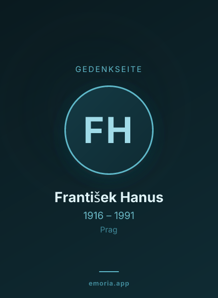 Gedenkportrait von František Hanus