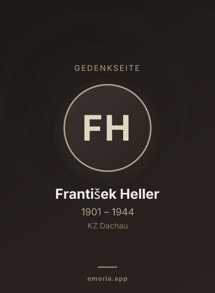 Gedenkportrait von František Heller
