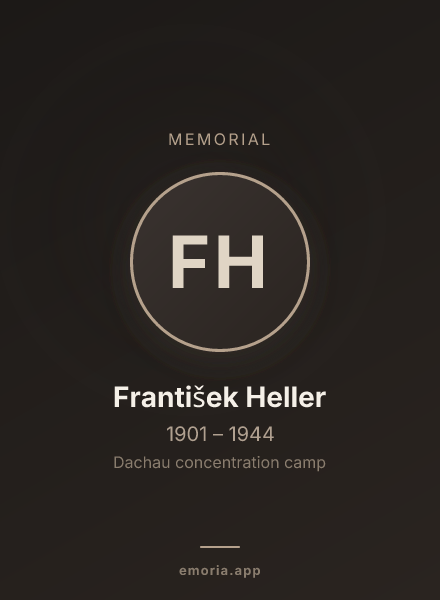 Memorial portrait of František Heller