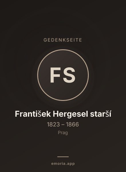 Gedenkportrait von František Hergesel starší