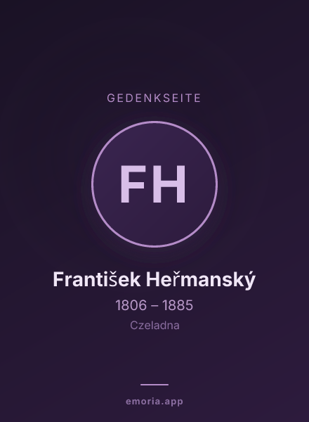 Gedenkportrait von František Heřmanský