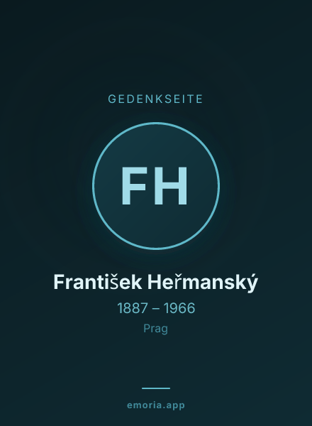 Gedenkportrait von František Heřmanský