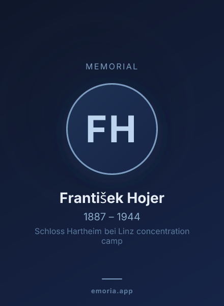 Memorial portrait of František Hojer