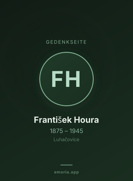 Gedenkportrait von František Houra