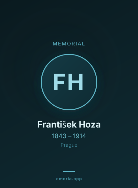 Memorial portrait of František Hoza