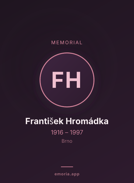 Memorial portrait of František Hromádka