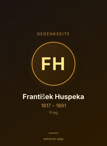 Gedenkportrait von František Huspeka
