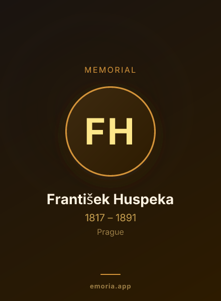 Memorial portrait of František Huspeka