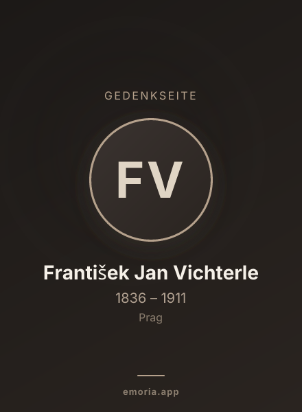 Gedenkportrait von František Jan Vichterle