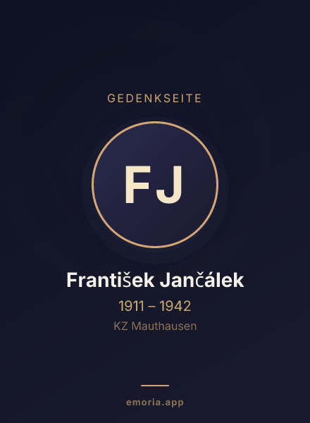 Gedenkportrait von František Jančálek