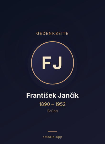 Gedenkportrait von František Jančík