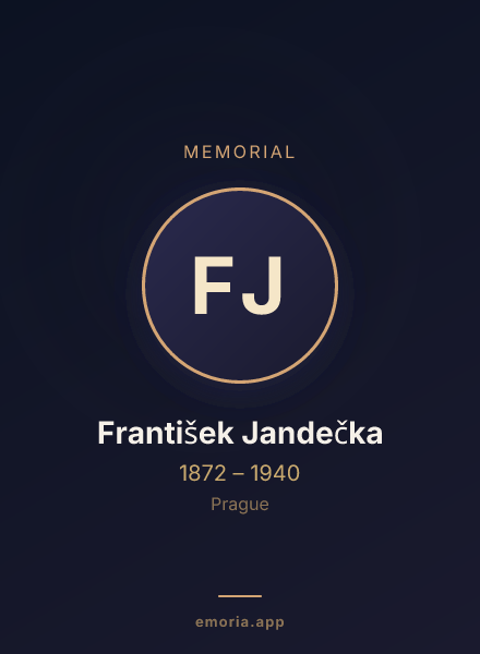 Memorial portrait of František Jandečka