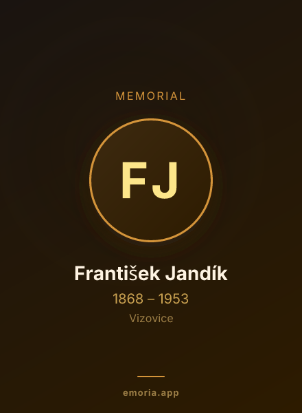 Memorial portrait of František Jandík