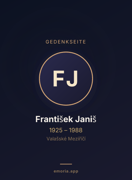 Gedenkportrait von František Janiš