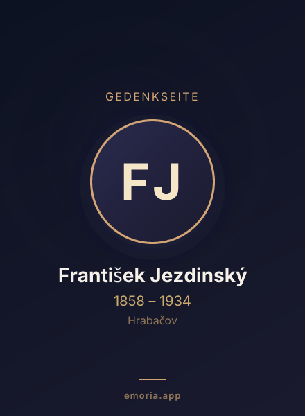Gedenkportrait von František Jezdinský