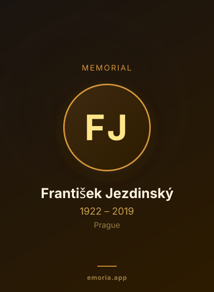 Memorial portrait of František Jezdinský