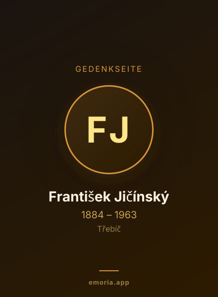 Gedenkportrait von František Jičínský