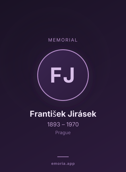 Memorial portrait of František Jirásek