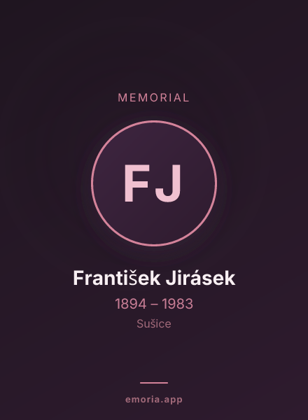 Memorial portrait of František Jirásek