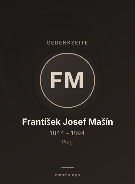 Gedenkportrait von František Josef Mašín