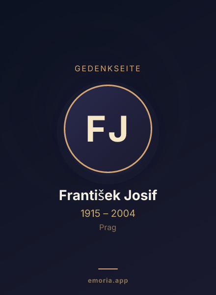 Gedenkportrait von František Josif
