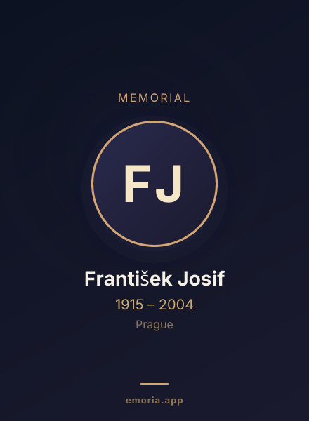 Memorial portrait of František Josif