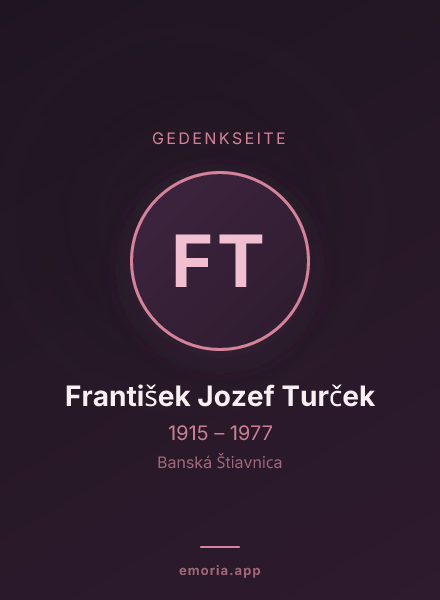 Gedenkportrait von František Jozef Turček