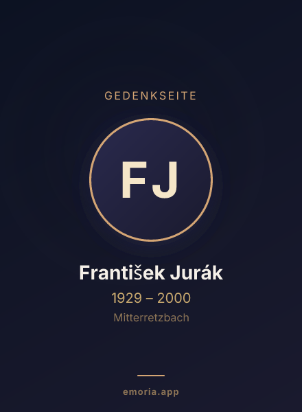 Gedenkportrait von František Jurák
