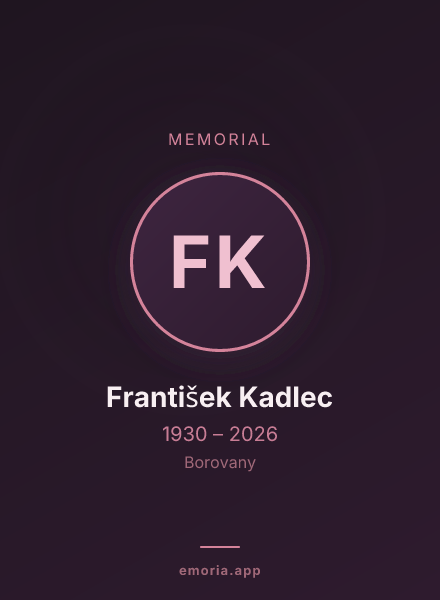 Memorial portrait of František Kadlec