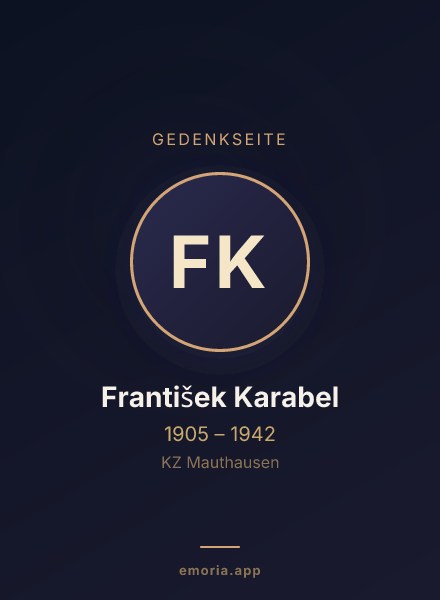 Gedenkportrait von František Karabel