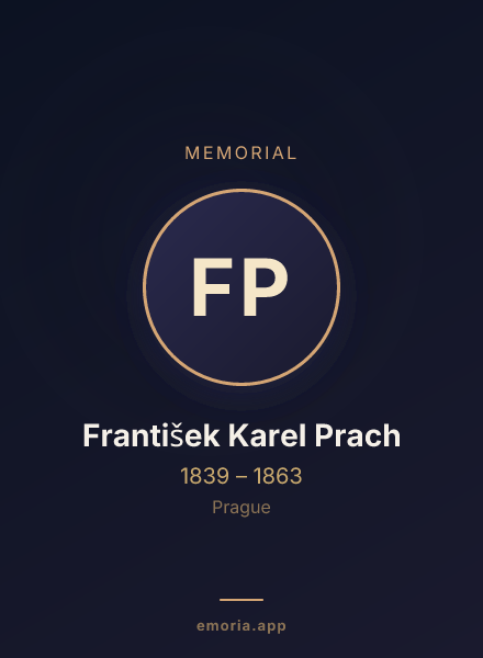 Memorial portrait of František Karel Prach