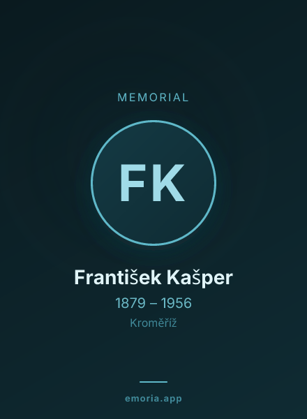Memorial portrait of František Kašper