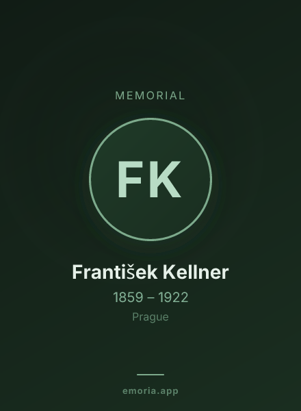 Memorial portrait of František Kellner