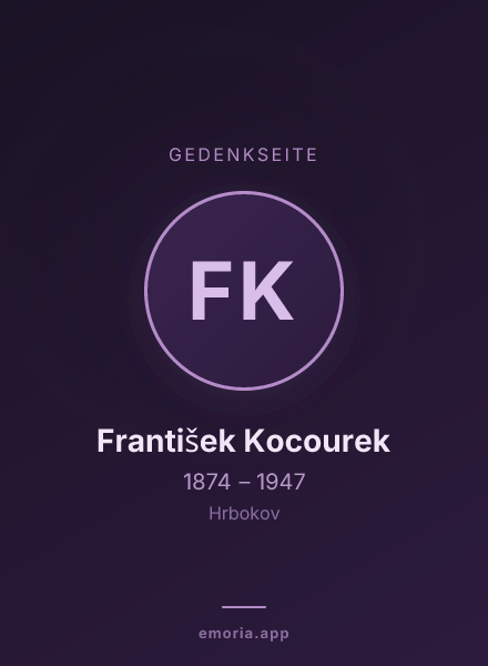 Gedenkportrait von František Kocourek