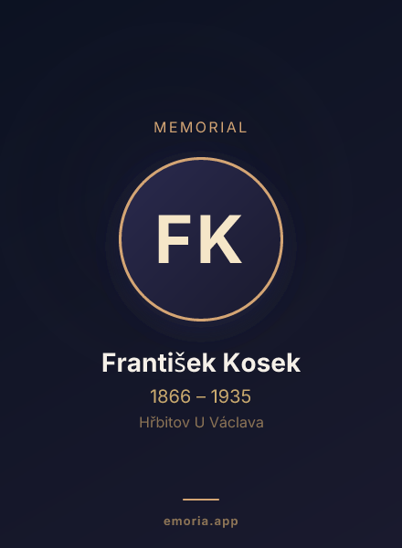 Memorial portrait of František Kosek