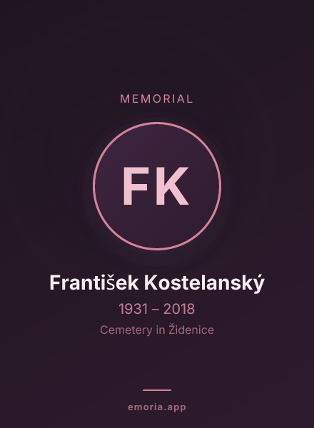 Memorial portrait of František Kostelanský