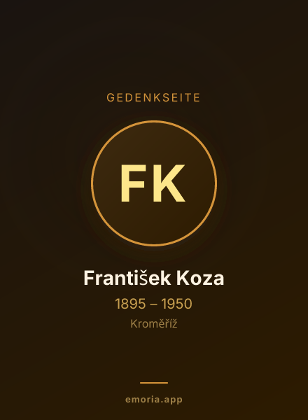 Gedenkportrait von František Koza