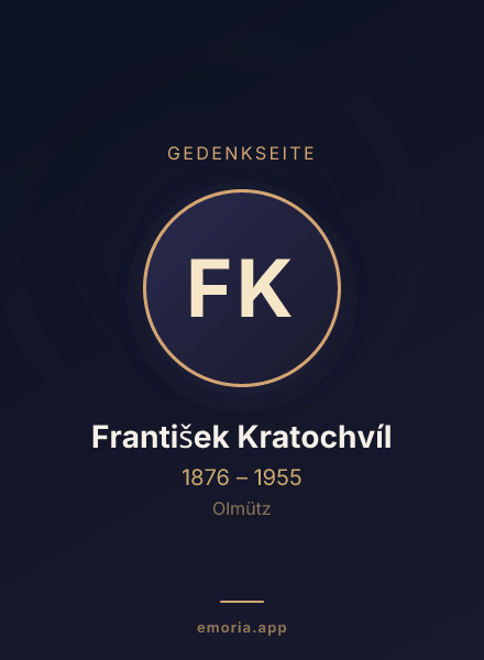 Gedenkportrait von František Kratochvíl